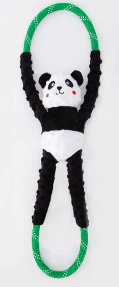 ZIPPY PAWS ROPE TUGZ DOG TOY PANDA