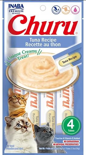 INABA CHURU TUNA CAT TREAT 56G (4PK)