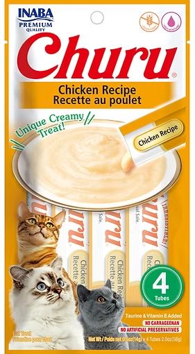 INABA CHURU CHICKEN CAT TREAT 56G (4PK)