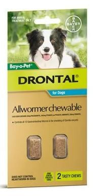 DRONTAL DOG CHEWS 10KG [PKS:2]