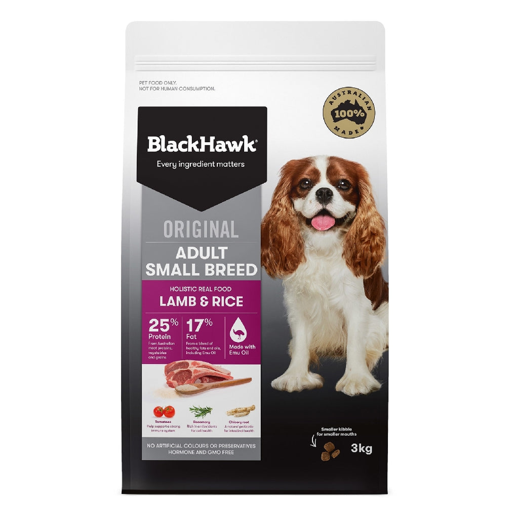 BLACK HAWK DOG LAMB AND RICE SMALL BREED 3KG