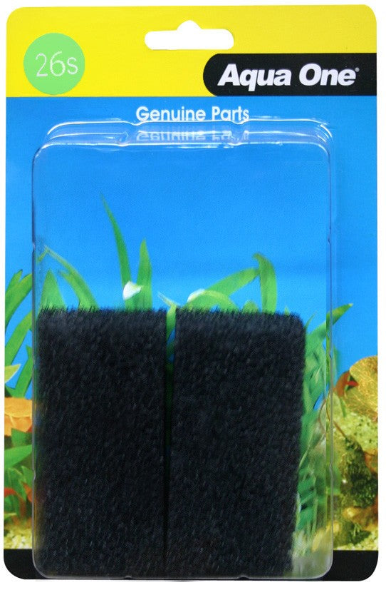 AQUA ONE FILTER SPONGE 26S FOR MAXI 102F 2PK