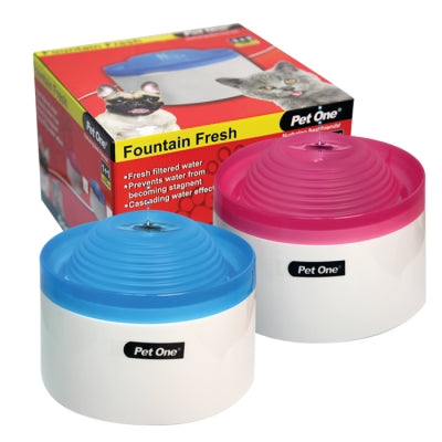 PET ONE DRINKING FOUNTAIN FRESH [CLR:PINK]