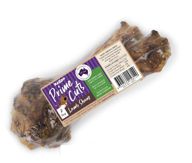 KAZOO PRIME CUTS LAMB SHANK BONE 2PK