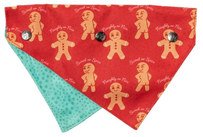 XMAS FUZZYARD BANDANA NAUGHTY GINGER [SZ:MED/LGE]