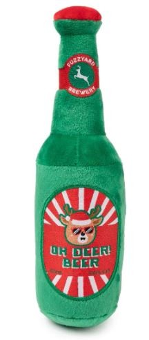 XMAS DOG TOY FUZZYARD OH DEER BEER!