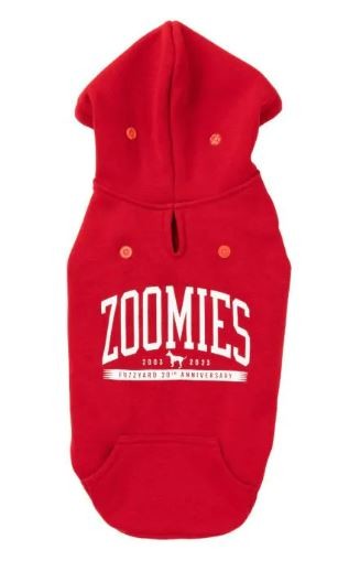 COAT FUZZYARD 2023 ZOOMIES HOODIE RED [SZ:1]