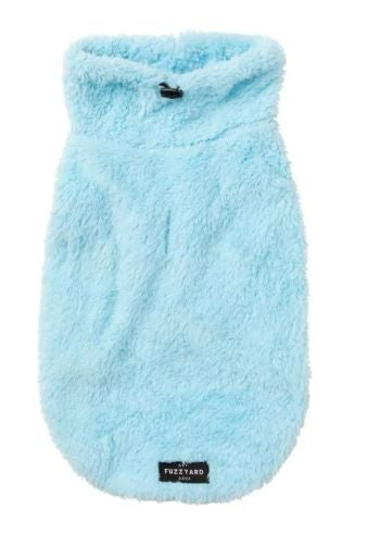 COAT FUZZYARD 2023 TURTLE TEDDY SWEATER BLUE [SZ:1]