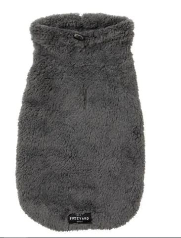 COAT FUZZYARD 2023 TURTLE TEDDY SWEATER CHARCOAL [SZ:1]