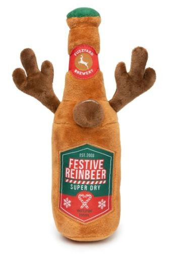 XMAS DOG TOY FUZZYARD FESTIVE REINBEER