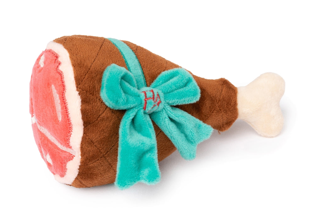 XMAS FUZZYARD HUMBLE HOLIDAY HAM DOG TOY