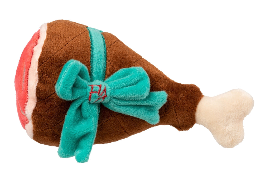 XMAS FUZZYARD HUMONGOUS HOLIDAY HAM DOG TOY