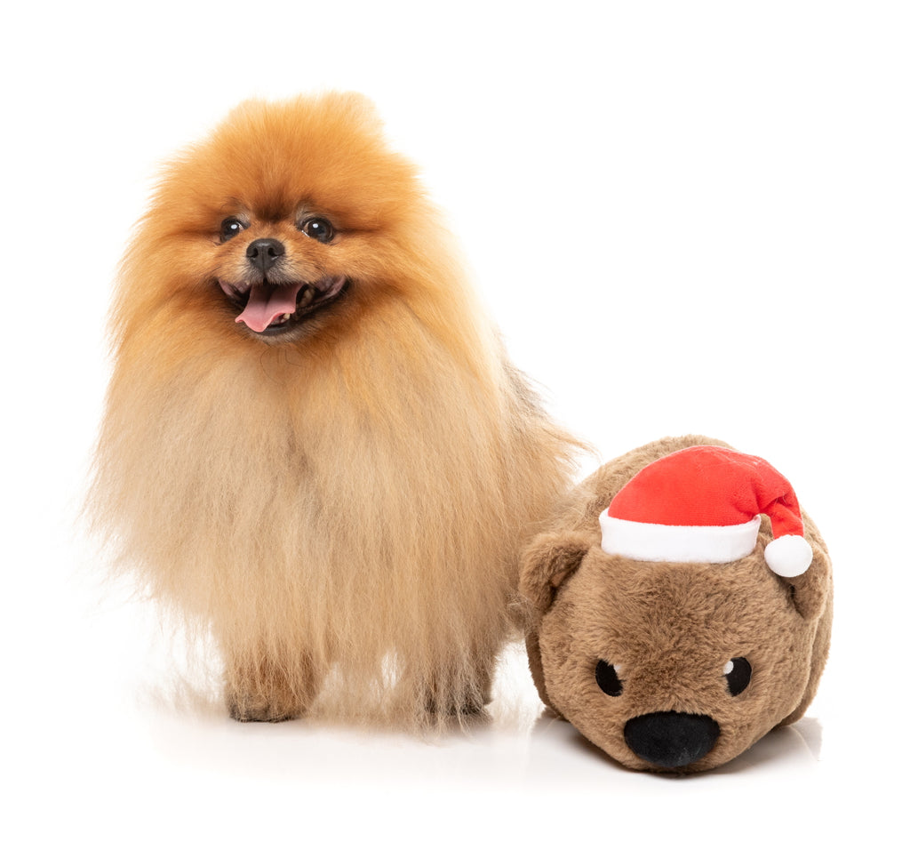 XMAS FUZZYARD WALLACE WOMBAT DOG TOY SML