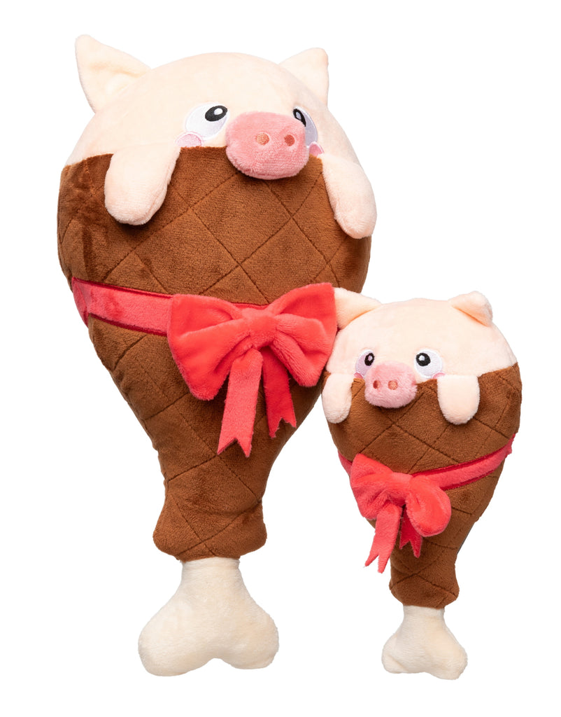 XMAS FUZZYARD HAM A MERRY PIGMAS DOG TOY [SZ:LGE]