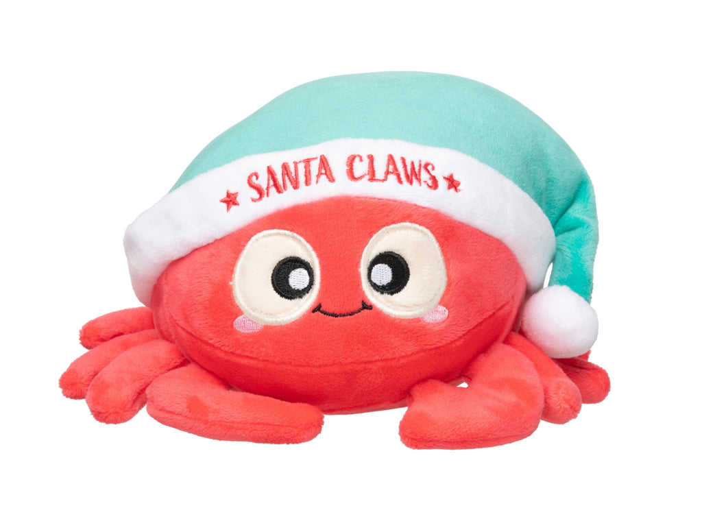 XMAS FUZZYARD SANTA CLAWS DOG TOY SML