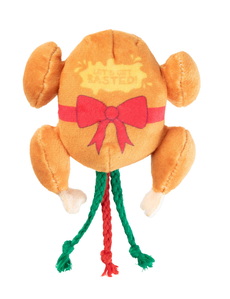 XMAS FUZZYARD LET'S GET BASTED ROAST CAT TOY