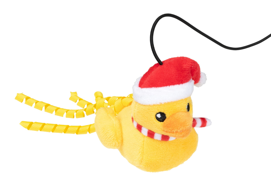 XMAS FUZZYARD FESTIVE WADDLES CAT WAND CAT TOY