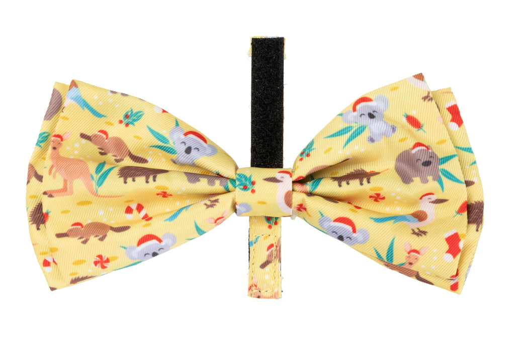 XMAS FUZZYARD BOWTIE - OUTBACK WONDERLAND [SZ:LGE]
