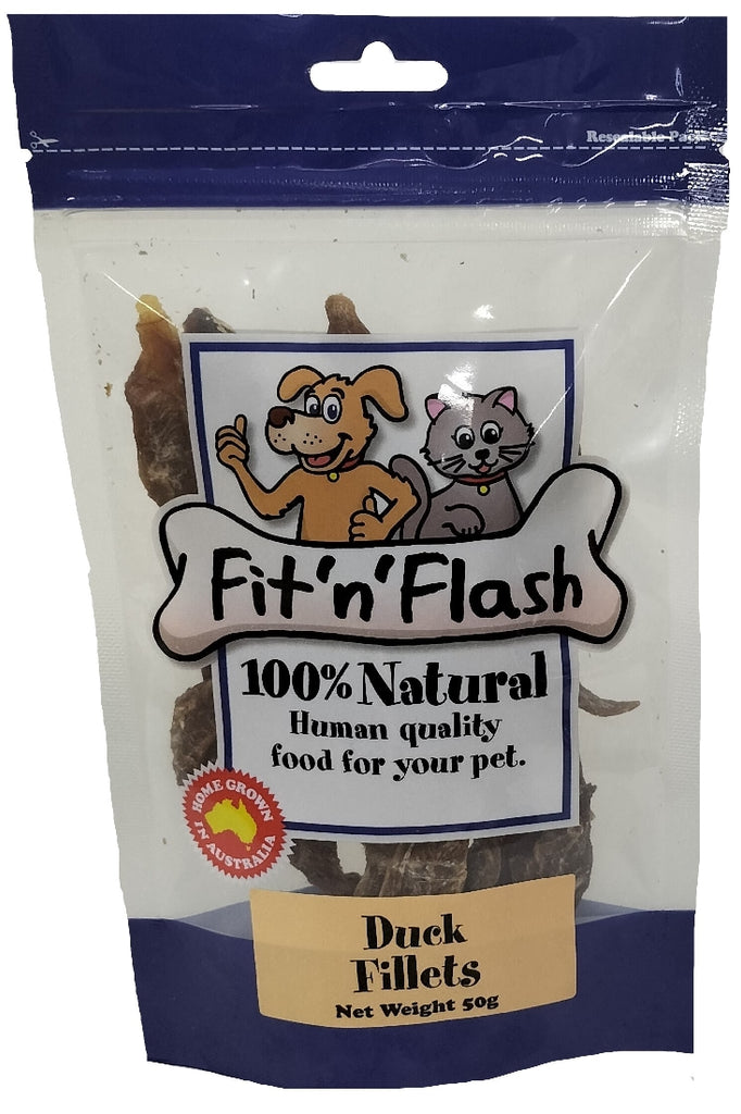 FIT 'N' FLASH DUCK FILLETS TREAT 50G 