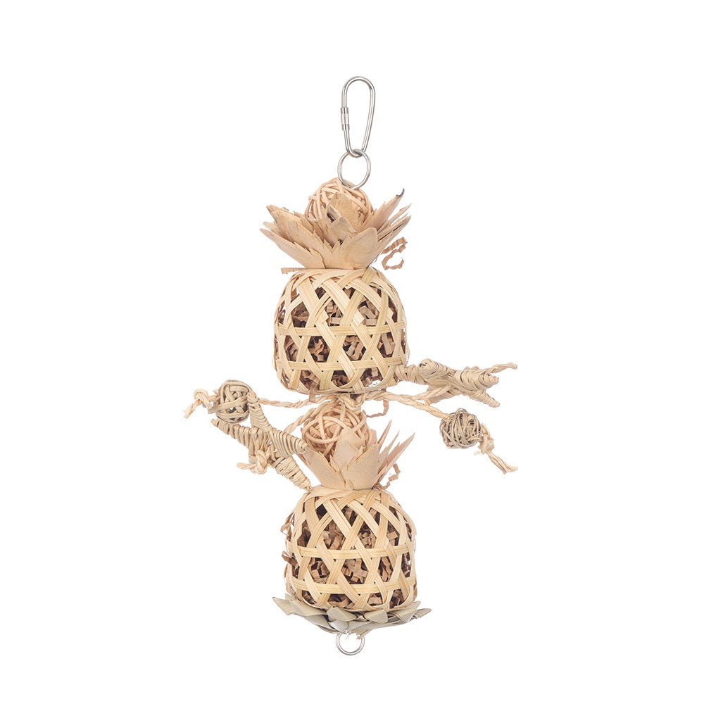 NATURE ISLAND DOUBLE PINEAPPLE BIRD TOY