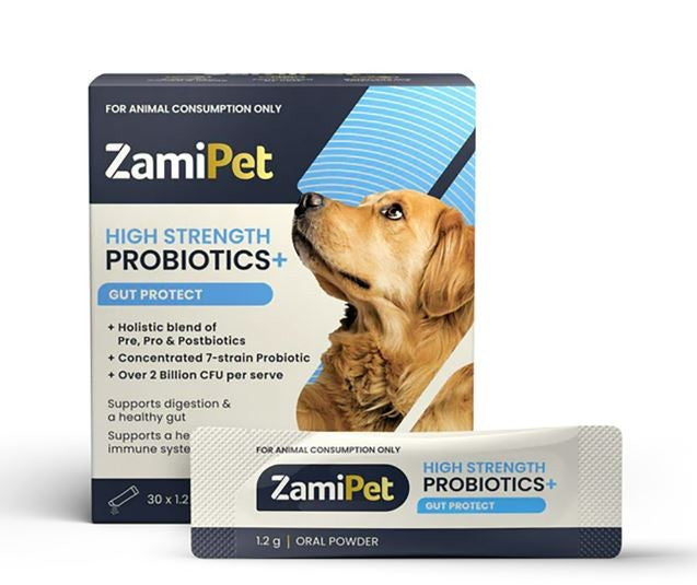 ZAMIPET HIGH STRENGTH PROBIOTICS+ GUT PROTECT 1.2G X 30 SACHETS