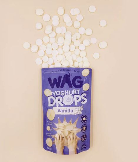 WAG YOGHURT DROPS VANILLA BAG 250G