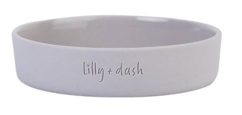 LILLY + DASH CERAMIC CAT BOWL [CLR:SLATE]