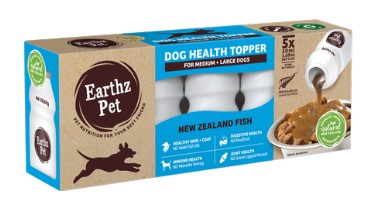 EARTHZ PET DOG VITALITY GRAVY MED / LGE NEW ZEALAND FISH 5 X 50ML